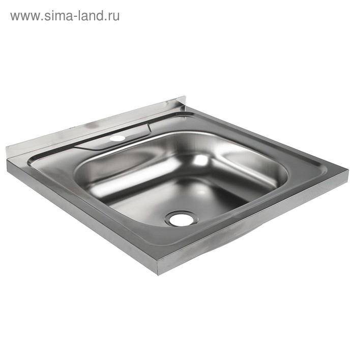 Мойка кухонная  Мойка кухонная "Владикс", накладная, без сифона, 50х50 см, нержавеющая сталь 0.4 мм