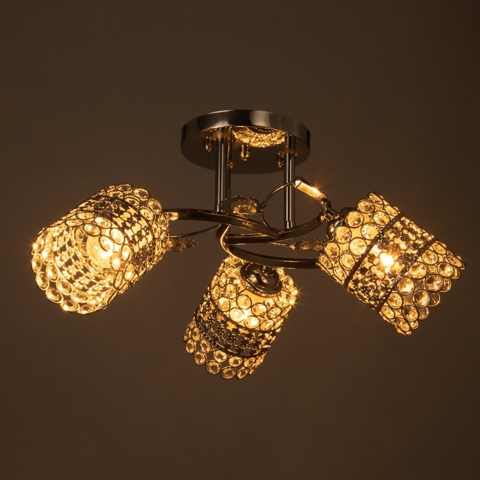 Люстра Люстра "Берти" 3х40Вт Е27 Хром МОДЕЛЬ: 2612376