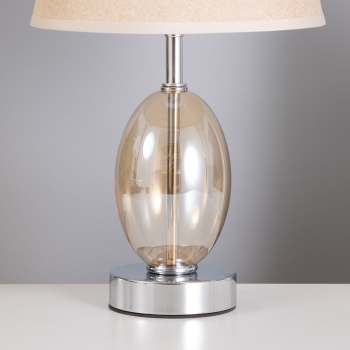 Лампа настольная Лампа настольная "Изольда" 1х40Вт Е27 шампань 22,5х22,5х38см