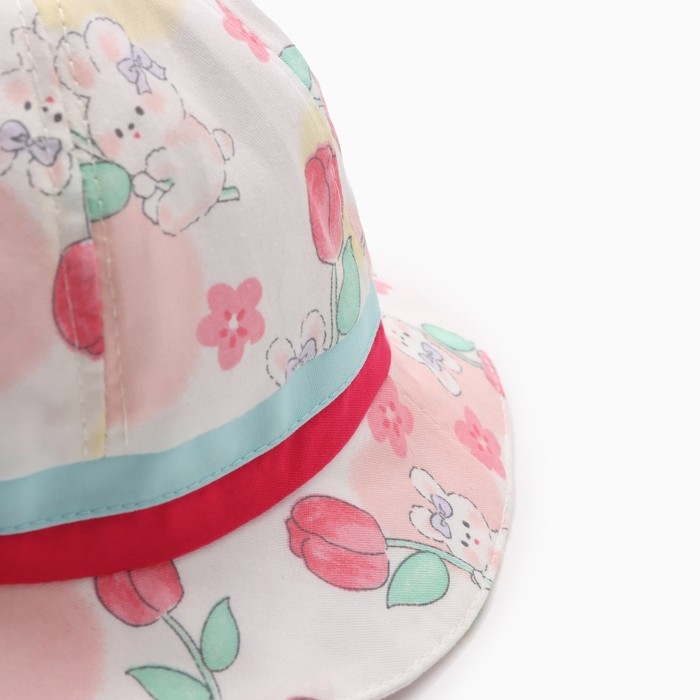Панама детская Панама детская "Тюльпаны" MINAKU, цв,розовый , р-р 50