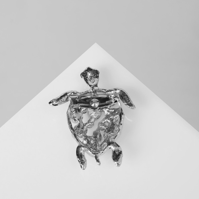 Брошь «Черепаха» морская, цветная в серебре Брошь «Черепаха» морская, цветная в серебре