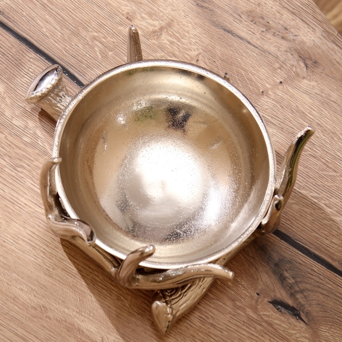 Блюдо Блюдо "Рога" алюминий 22х22х13 см