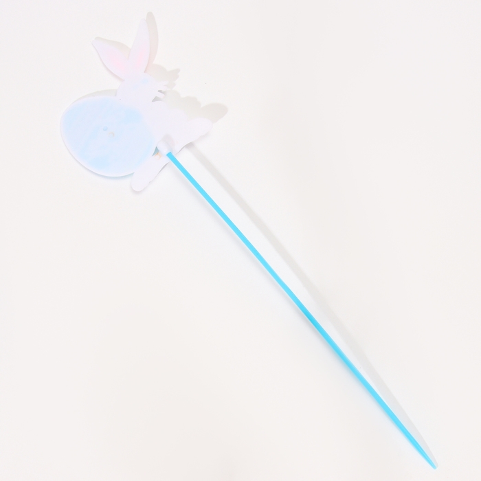 Шпажки «Пасхальный кролик», цвет голубой