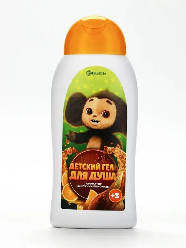 Детский гель для душа, аромат: шипучий лимонад, 300 мл, Чебурашка