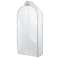 VETTA Чехол для одежды, с прозрачным окном, 60х30х120см, Валери, молния, полипропилен