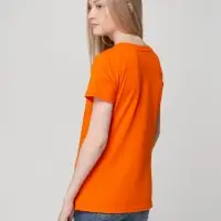 Футболка женская T-bolka Lady оранжевая, размер M