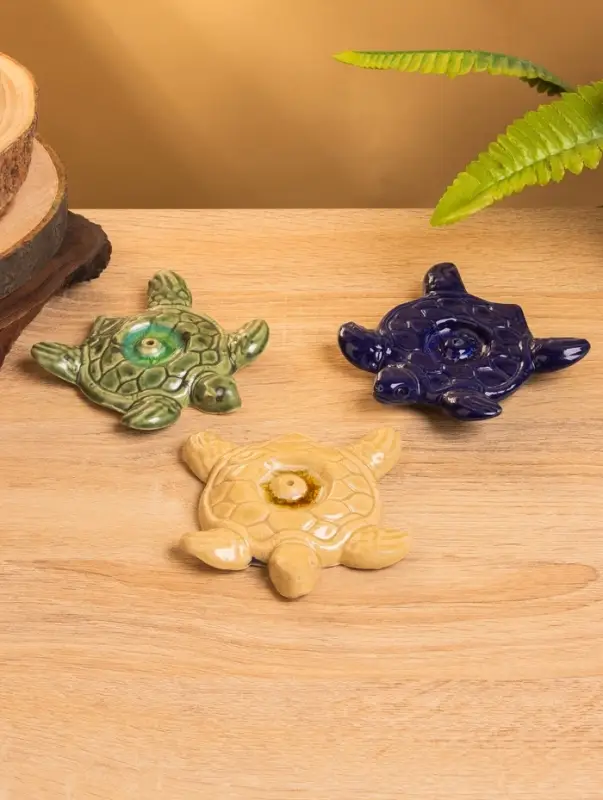 Подставка под благовония «Морская черепаха», 10×10×2 см, керамика, МИКС Подставка под благовония «Морская черепаха», 10×10×2 см, керамика, МИКС