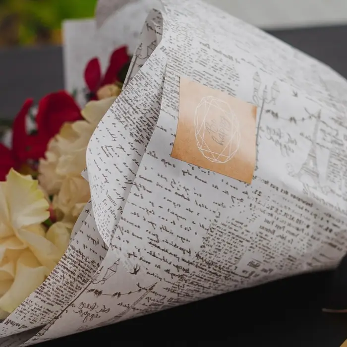 Пергамент для цветов «Газета», 50 х 70 см Пергамент для цветов «Газета», 50 х 70 см