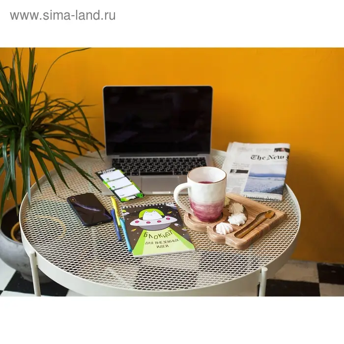 Кружка Доляна &laquo;Космос&raquo;, 400 мл, фарфор, белая, красная