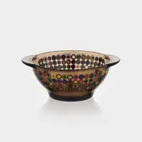 Бульонница &laquo;Дымка. Кружочки&raquo;, 510 мл, d=13.5 см, стекло, коричневая