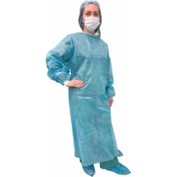 Халат хирург. н/с, ЕВРО, рук.манжет, дл.140 см,р.48-54, пл.25,5шт/уп,5358/5