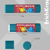 Клей-карандаш, ErichKrause EasyStick Jolly Friends, PVP, экономичный расход, 6 г, МИКС