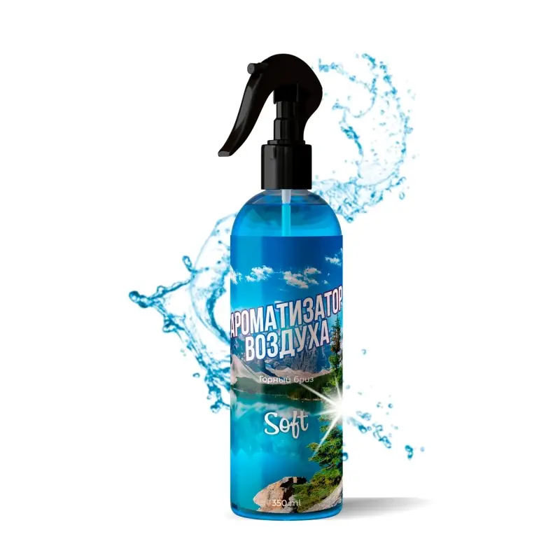 Ароматизатор воздуха Soft "Mountain breeze/Горный бриз" (триггер) 350 мл. Clean&Green CG8473