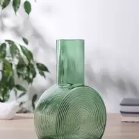 Ваза для цветов &laquo;Эйверис&raquo;, d=6 см, 24&times;15.5 см, стекло, зелёная