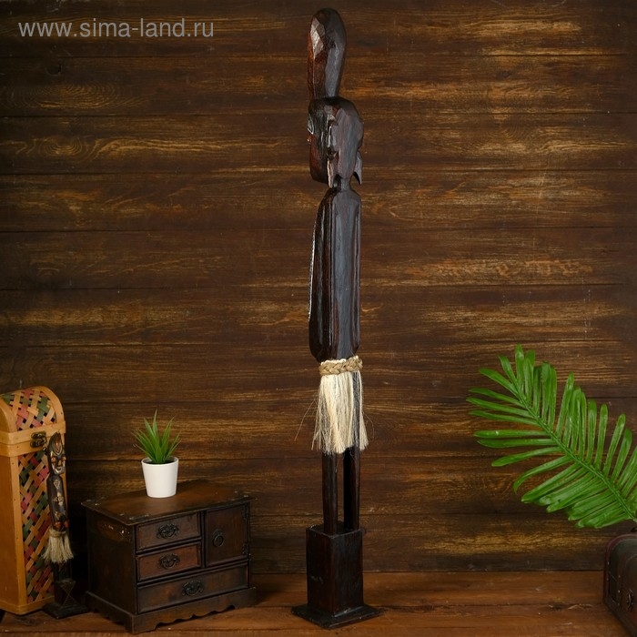 Статуэтка  Статуэтка "Абориген Кетут" дерево 11х10х100 см