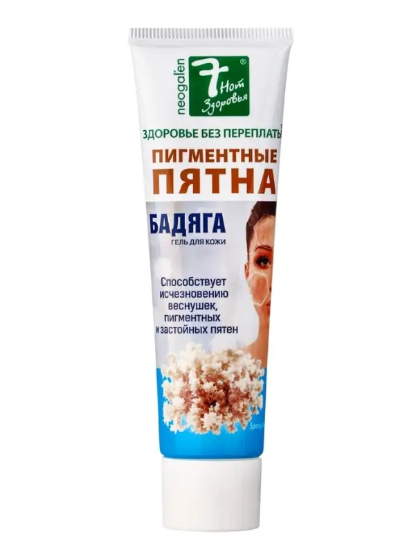 Гель от угревой сыпи и пигментных пятен &laquo;7 нот здоровья Бадяга&raquo;, 50 мл