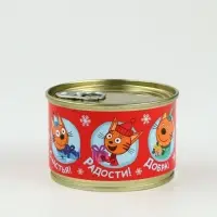 Леденцы монпансье в консервной банке &laquo;Три кота Новый год&raquo; 3 шт.