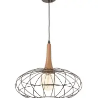 Светильник &laquo;Чикаго&raquo; 1&times;40 Вт Е27 черный/коричневый 39&times;39&times;35(135)см