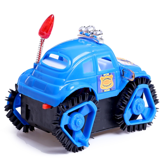 Перевёртыш «Полиция», на батарейках, цвет синий