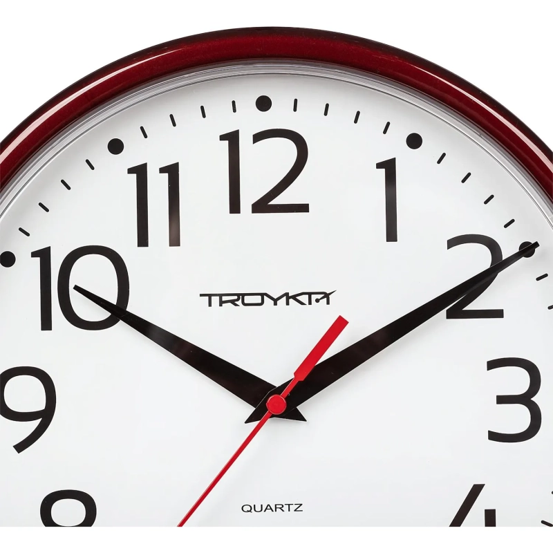 Часы настенные Troyka 91931912 круг., d225мм, плав.ход, пластик