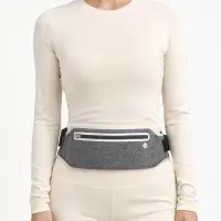 Сумка поясная туристическая, влагозащитная, 32&times;12 см, серая