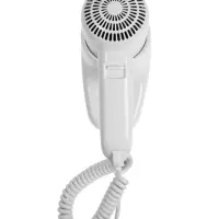 Фен LGE-006, 1300 Вт, настенный, 2 скорости, крепление, белый