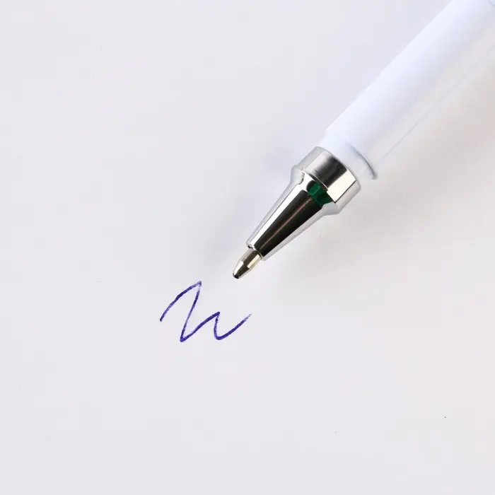 Ручка шариковая, синяя паста, 1 мм, пластик, в открытке &laquo;Учитель №1&raquo;