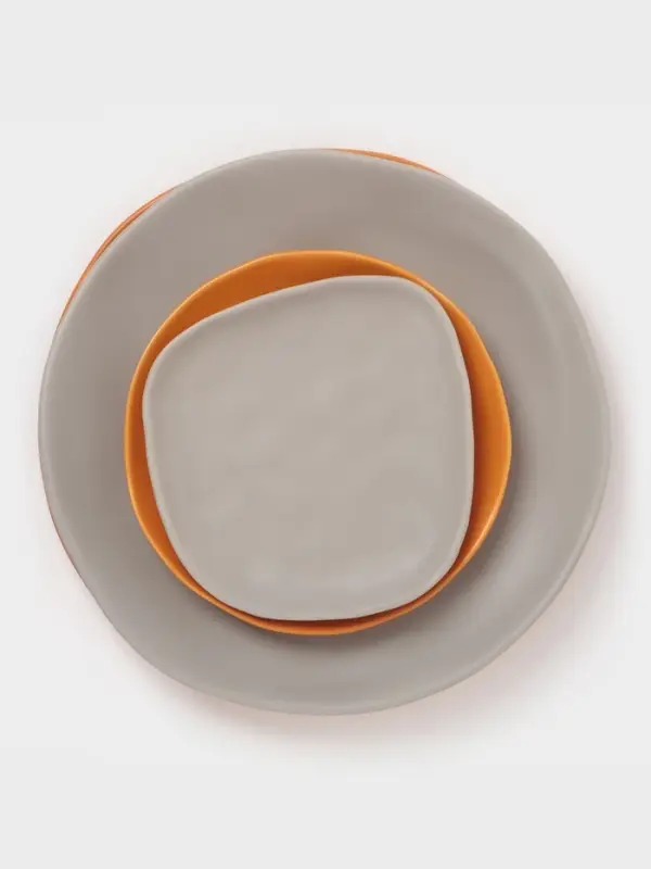 Тарелка Magistro Potter, d=17.7 см, фарфор, светло-серая