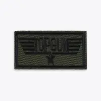 Термоаппликация Topgun, 6.3×3.3 см, фасовка 10 шт., хаки