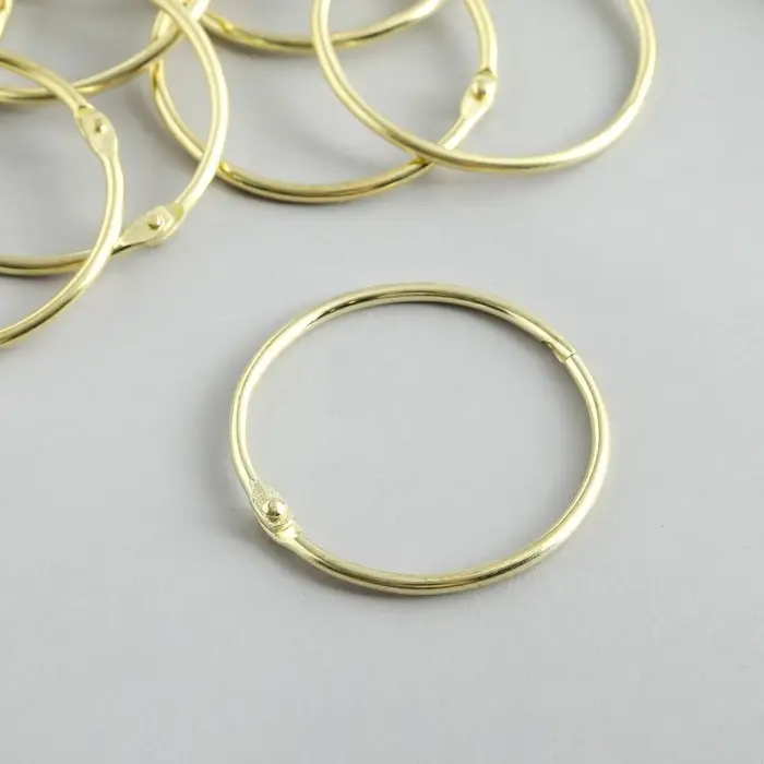 Кольцо для творчества (для фотоальбомов) Кольцо для творчества (для фотоальбомов) "Золото" внутр. d= 4,5 см внешн. d=5 см