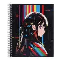 Набор тетрадей Calligrata &laquo;Аниме. Яркий стиль&raquo;, 3 штуки, 96 листов, на гребне, обложка из мелованного картона