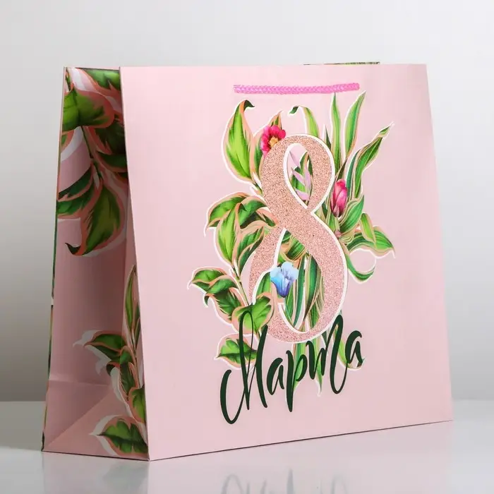 Пакет подарочный ламинированный, упаковка, «8 марта», L 31 х 40 х 11.5 см Пакет подарочный ламинированный, упаковка, «8 марта», L 31 х 40 х 11.5 см