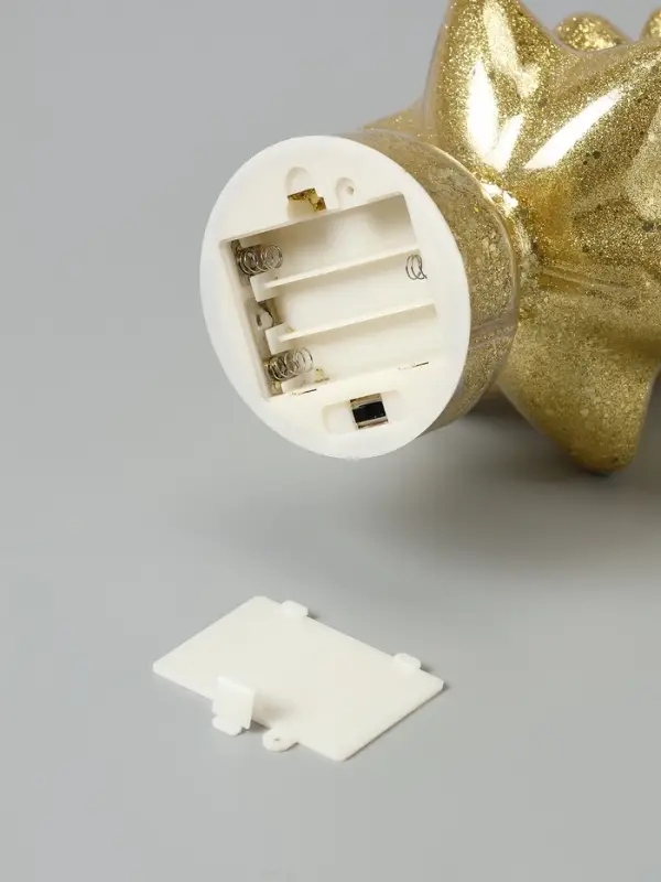 Фигура светодиодная  Фигура светодиодная "Елочка золотистая", 1 LED, 25 см, от бат. AAAx3, Т/БЕЛЫЙ