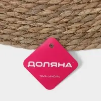 Коврик плетёный Доляна &laquo;Жгут&raquo;, d=70 см