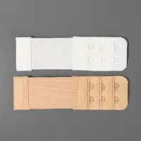 Застёжка-удлинитель для бюстгальтера TEIRA, 3 ряда 2 крючка, с резинкой, 10.5&times;3.2 см, набор 3 шт.