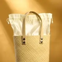 Сумка плетёная из пандана, 23×13×35 см, бежевая Сумка плетёная из пандана, 23×13×35 см, бежевая