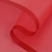 Пленка для цветов, "Полупрозрачная кайма", бордовая, 57х57 см