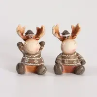 Фигурка &laquo;Лосики в свитерах&raquo;, набор 2 шт. 4&times;3.5&times;5.5 см