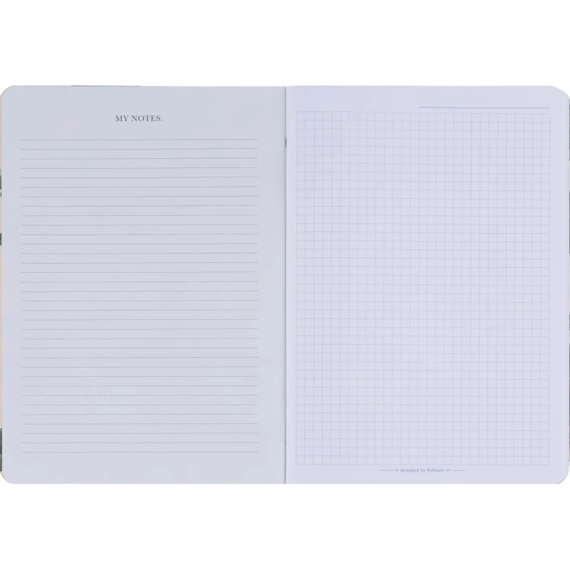 Тетрадь общая, BS, 150х210мм, 48л., клетка, скрепка. Flora, черный N4138