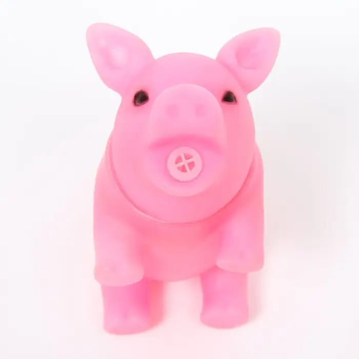 Игрушка пищащая &laquo;Маленький поросёнок&raquo; для собак, 9 см, бледно-розовая