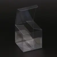 Складная коробка из PVC, прозрачная, 7×7×7 см Складная коробка из PVC, прозрачная, 7×7×7 см