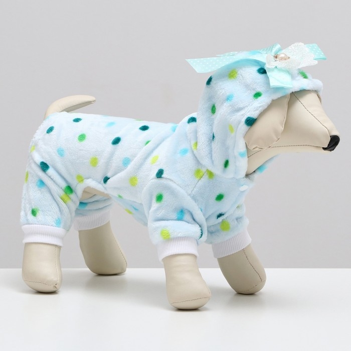 Комбинезон Комбинезон "Конфетка", размер XL, голубой (ДС 27, ОШ 32, ОГ 40 см)