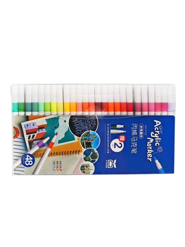 Набор акриловых маркеров 48 цветов Набор акриловых маркеров 48 цветов