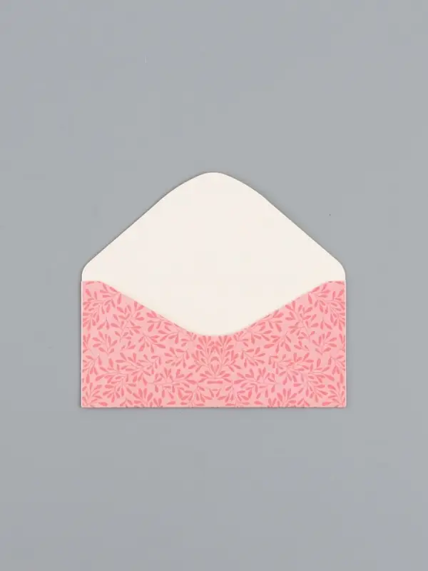 Конверт для денег &laquo;Цветы&raquo;, голубой и розовый, 16,5 х 8 см