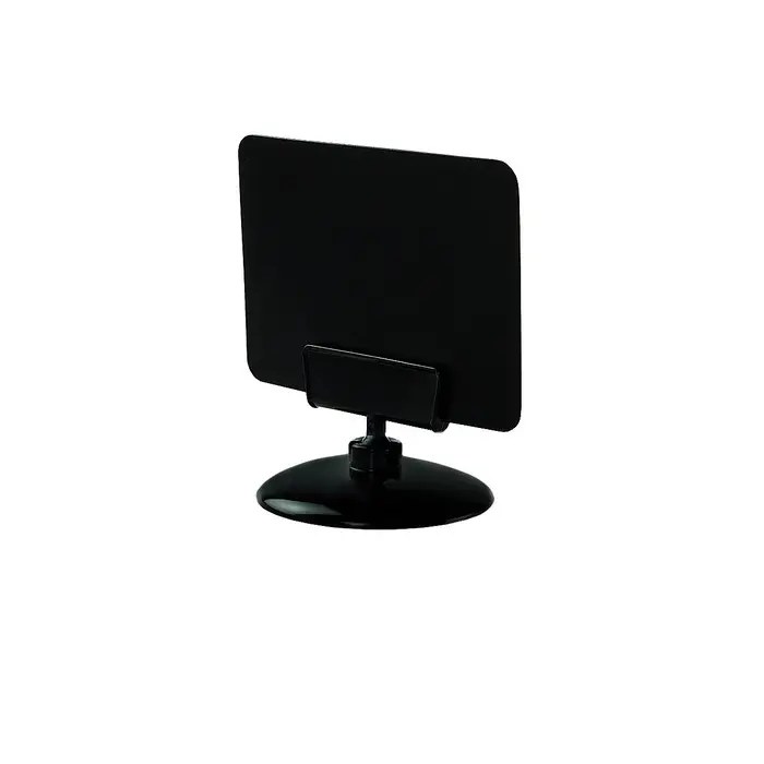 Ценникодержатель на круглой подставке, пластик, 5×5×3,5 см, цвет чёрный