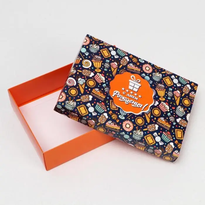 Подарочная коробка сборная «Сладости», 21×15×5.7 см Подарочная коробка сборная «Сладости», 21×15×5.7 см