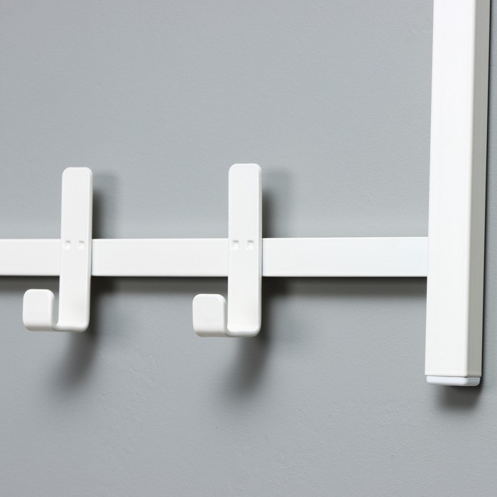 Вешалка с полкой «Торонто 32», 92,4×25,5×9,8 см, металл, цвет белый Вешалка с полкой «Торонто 32», 92,4×25,5×9,8 см, металл, цвет белый