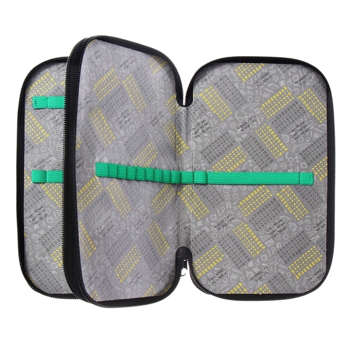 Пенал 2 секции, 125 х 205 х 40 мм, Calligrata 30П26/2  Пенал 2 секции, 125 х 205 х 40 мм, Calligrata 30П26/2 "Бульдог", ламинированный картон