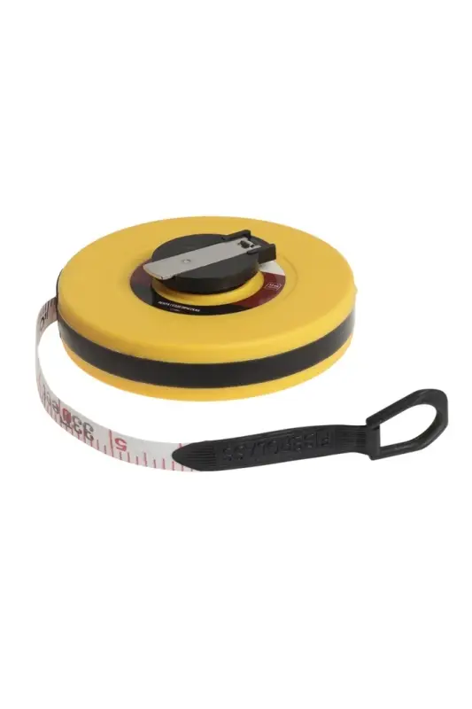 Рулетка геодезическая ЛОМ, фиберглассовая лента, закрытый корпус, 10 м &times; 13 мм