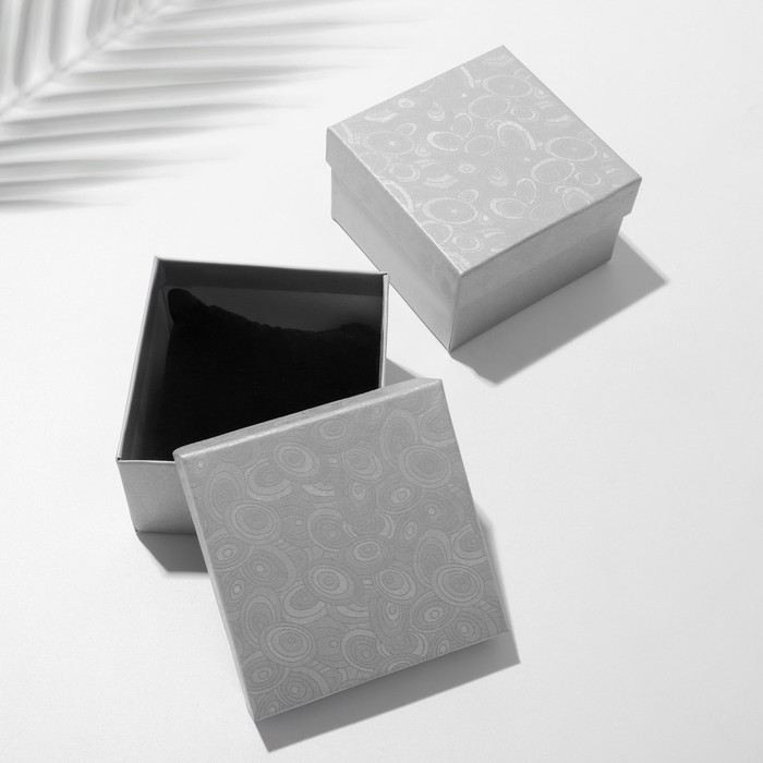 Коробочка подарочная под часы «Узоры», 9×9, цвет серебро Коробочка подарочная под часы «Узоры», 9×9, цвет серебро